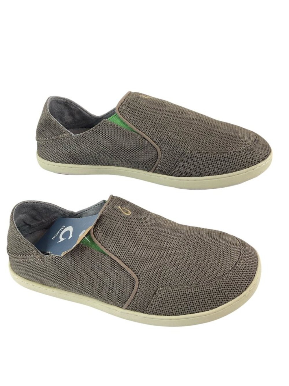 Olukai Shoes Mens Size 9.5 Nohea Mesh Mustang Lime Peel Slip On Nwt $100